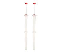 Lot de 2 pinces à cornichons en plastique en acier inoxydable, outil de fourchette à cornichons pour olives, poivrons, fruits, viande, pince à ressort facile avec pince à ressort