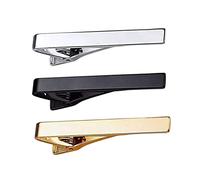 Lot de 2 Pinces à Cravate Élégantes pour Hommes Idéales pour Mariage Et Affaires en pour Cravates Et Costumes pour Noël 3 Pièces