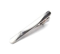 Lot de 2 pinces à cravate en métal argenté, parfaites pour les boucles de cravate de costume pour hommes, parfaites pour les accessoires d'affaires pour hommes.,6x0,6 cm