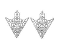 Lot de 2 pinces à cravate vintage, broches creuses en argent, or et bronze, parfaites pour les chemises, cravates et accessoires de costume pour hommes