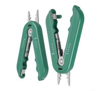 Lot de 2 pinces à dénuder 7 en 1 en acier inoxydable | Sept fonctions en une seule bande d'outils à sertir, plier, cisailler des encoches précises pour éviter les dommages causés