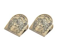 Lot de 2 pinces à documents antiques multi-usages pour marque-pages - Clips décoratifs pour scrapbooking - Pour carnet de notes, journal, planificateur, papeterie rétro