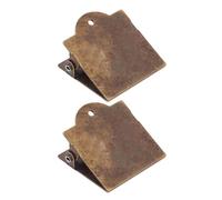 Lot de 2 pinces à documents antiques multi-usages pour marque-pages - Clips décoratifs pour scrapbooking - Pour carnet de notes, journal, planificateur, clips de documents en métal