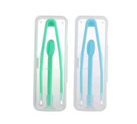 Lot de 2 pinces à épiler pour lentilles de contact avec ventouse et outil d'insertion avec embout souple, multicolore, Non