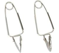 Fackelmann Pinces à escargot 32130 – Lot de 2, acier inoxydable argenté 15 x 6 cm