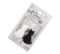 Lot de 2 pinces à frites - Poignée en forme de chat pour pochette à documents - Jolies pinces pour sachets à frites pour cuisine, réfrigérateur, décoration, nourriture, collations