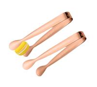 Lot de 2 pinces à glace, pinces à sucre, pinces à bonbons, apéritif en acier inoxydable, après-shampoing, pince multifonction robuste pour confiserie pour nourriture, thé, gâteau, café, bar