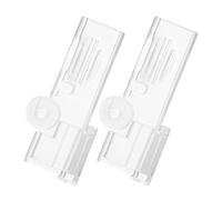 Lot de 2 pinces à lait en carton, clips d'étanchéité à lait étanches, rotation à 180 degrés, solution d'emballage liquide pour voyage, réfrigérateur, dortoir, garde-manger, 7,5 x 2,6 x 1,3 cm