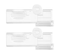 Lot de 2 pinces à lait en carton, scellant de sacs étanche, fermeture liquide, 7,5 x 2,6 x 1,3 cm, couvercle rotatif à 180°, clip d'étanchéité réutilisable pour voyage, réfrigérateur, dortoir