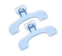 Lot de 2 pinces à pages de livre, supports de livre portables solides pour la lecture, accessoires multifonctionnels pour livres, études et utilisation à la maison (bleu)