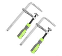 Lot de 2 pinces à queue d'aronde pour une utilisation sur rail avec têtes coulissantes fixes en fonte avec barre en acier adaptées pour un maintien précis dans le travail du bois et du métal