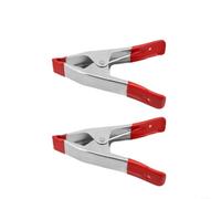 Lot de 2 pinces à ressort robustes avec embouts de protection en caoutchouc pour éclairage de studio et arrière-plans en tissu, maintien sûr pour les tâches de travail du bois, 10,2 cm de long