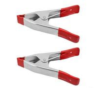 Lot de 2 pinces à ressort robustes avec embouts de protection en caoutchouc pour éclairage de studio et arrière-plans en tissu, maintien sûr pour les tâches de travail du bois, 10,2 cm de long