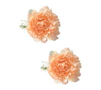 Lot de 2 pinces à rideaux en forme de pivoine artificielle pour rideaux de fenêtre