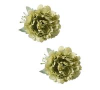 Lot de 2 pinces à rideaux en forme de pivoine artificielle pour rideaux de fenêtre