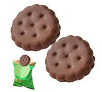 Lot de 2 pinces à sachets pour le stockage des aliments | Pour la conservation des aliments domestiques, gadgets de rangement en forme de biscuits pour la maison, les, les adultes, les voyages