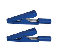 Lot de 2 pinces alligators haute conductivité avec connecteur banane de 2 mm - Polyvalent pour la formation éducative et les équipements de test d'ingénierie électronique