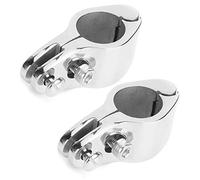 Lot de 2 Pinces Coulissantes à Mâchoire Supérieure Bimini, Raccords de Pont, Mâchoires de Serrage en Acier Inoxydable, Matériel Marin pour Bateaux, Yachts Gonflables et Yachts