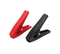Lot de 2 pinces crocodiles for batterie 100 A, connecteurs isolés robustes for chargeurs voiture, 9 cm