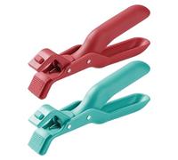 Lot de 2 pinces de bol anti-brûlure en plastique antidérapant en silicone pour cuiseur vapeur, ustensiles de cuisine, ustensiles de cuisine pour barbecue, salade