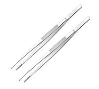 Lot de 2 pinces de cuisine droites en acier inoxydable 30 cm