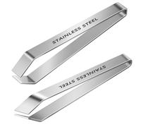 Lot de 2 Pinces de Cuisine, Pinces à Arêtes de Poisson, 12CM | Pince à Poisson pour Arêtes, Pince à Arêtes pour Poissons, Pinces à épiler en Acier inoxydable, pour Poulet, Canard, Cochon