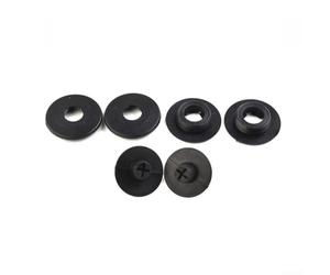 Lot de 2 pinces de fixation pour tapis de sol de voiture - En nylon antidérapant - Installation sécurisée - Noir