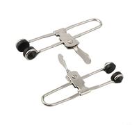 Lot de 2 pinces de grille à levier en caoutchouc pour montage de carrelage de plafond, clips en acier à ressort en métal avec levier de pouce pour installation au plafond suspendu