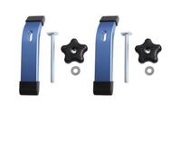 Lot de 2 pinces de maintien en T en aluminium anodisé pour le travail du bois et des métaux, glissière M8, 162 mm, bleu