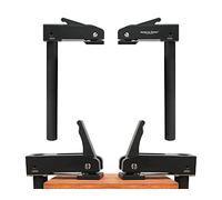 Lot de 2 pinces de maintien extra larges pour bureau, pince de maintien à action rapide réglable, clips rapides en alliage d'aluminium pour sculpture sur bois, rotage, ponçage