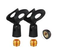 Lot de 2 pinces de microphone pour émetteurs de microphone filaires portables Sennheiser, pince de microphone filaire noire