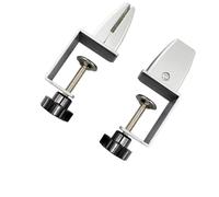 Lot de 2 pinces de séparation de bureau - Support réglable en alliage d'aluminium robuste - Pour installation de cloison de bureau