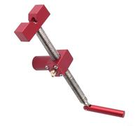 Lot de 2 pinces de serrage en acier inoxydable avec 2 viroles et 4 butées, pince de menuisier robuste pour le travail du bois et le fraisage CNC, dispositif d'établi réglable de 20 mm en acier (19 mm)