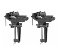 Lot de 2 pinces de table robustes, étau pivotant à 360°, pince de base de table de 100 mm, outil de fixation universel pour établi d'ingénieur