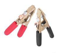 Lot de 2 pinces de terre en laiton avec mâchoire de 4,1 cm pour une fixation sûre lors des procédures de soudage à haute chaleur