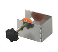 Lot de 2 pinces de tiroir longues en acier inoxydable pour montage sur panneau avant de tiroir avec coussinets de protection et fonction de réglage des vis