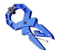 Lot de 2 pinces de travail du bois à dégagement rapide avec coussinets souples - Utilisation à une main - Poignée ergonomique réglable - Mâchoire flexible - Protège les surfaces - 17,5 x 5 cm - Pour