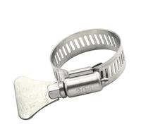 Lot de 2 pinces de tuyau torsadées à la main avec poignée en plastique jaune, 5 clips de libération rapide réglables de 10 à 38 mm pour tuyaux à eau de carburant, pas d'outils nécessaires (105-127 mm)