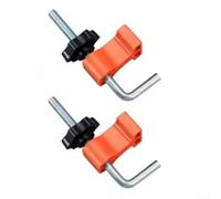 Lot de 2 pinces de verrouillage à 90 degrés avec carrés de positionnement auxiliaires conçus pour le travail du bois pour maintenir fermement les pièces en place pour des joints d'angle précis