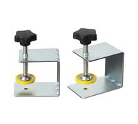 Lot de 2 pinces d'installation avant de tiroir pour façade de tiroir d'armoire - Clips de panneau en acier avec pulvérisation électrostatique, 78 x 50 x 69 mm, serrage maximum 53 mm