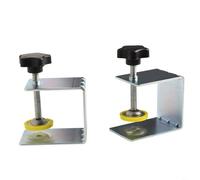 Lot de 2 pinces d'installation pour façade de tiroir d'armoire, clips en acier inoxydable galvanisé conçus pour des résultats uniformes de travail du bois