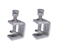 Lot de 2 pinces en C en acier inoxydable 304, 30 mm avec trou latéral, pince en C en métal robuste pour le travail du bois, soudure, armoire, trou de poche