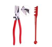 Lot de 2 pinces et coupe-verre robustes pour vitrail, mosaïques, travaux de fusion, Outillage