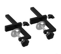 Lot de 2 pinces G réglables pour travaux du bois et projets ménagers avec mécanisme de tige à vis et plage de serrage 10 à 140 mm