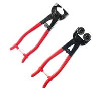 Lot de 2 pinces multifonctions pour carrelage avec poignée en caoutchouc | Traité thermiquement avec prise en main confortable pour une coupe facile et des rénovations manuelles avec roue robuste