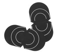 Lot de 2 Pinces Noires en Carton et Flanelle pour disques Vinyle | Prise sûre pour la manipulation, protège des traces de doigts, réduit les rayures, accessoire pour platine et entretien
