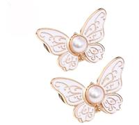 Lot de 2 pinces papillon détachables, fermoir à boucle papillon, bouton de serrage à la taille, serre-taille réutilisable, épingles à boutons pour jeans amples