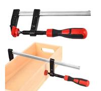 Lot de 2 pinces parallèles en bois robustes - 15 x 3,5 cm - Poignée fixe - Accessoires de serrage pour le travail du bois - Solution d'alignement précise de la pression - Convient pour la menuiserie