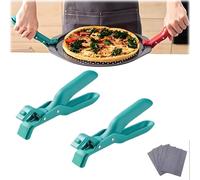 Lot de 2 pinces pour plaque chauffante, anti-brûlure, support de bol en silicone anti-brûlure pour cuisine, levage sécurisé pour casseroles, poêles, plats, assiettes et bols (2 pièces, vert)