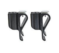 Lot de 2 pinces pour sac de golf - En plastique durable - Noir - Accessoires de golf pour homme et femme